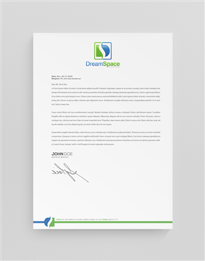 Letterhead Design by stoodio.id for DreamSpace Interiors Corp. | Design: #3573681