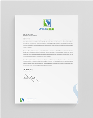 Letterhead Design by stoodio.id for DreamSpace Interiors Corp. | Design: #3573708