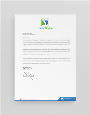 Letterhead Design by stoodio.id for DreamSpace Interiors Corp. | Design: #3573844