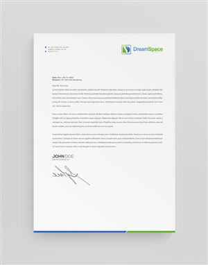 Letterhead Design by stoodio.id for DreamSpace Interiors Corp. | Design: #3573915
