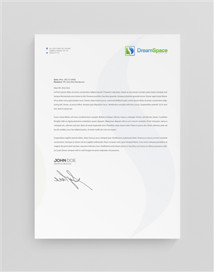 Letterhead Design by stoodio.id for DreamSpace Interiors Corp. | Design: #3573918