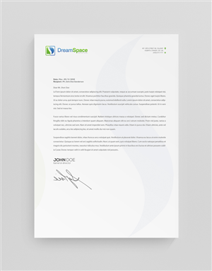 Letterhead Design by stoodio.id for DreamSpace Interiors Corp. | Design: #3573921