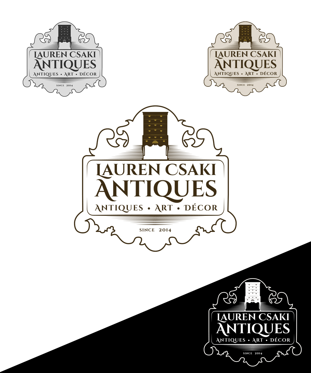 Logo-Design von StudioD™ für Lauren Csaki Antiques | Design #3544105