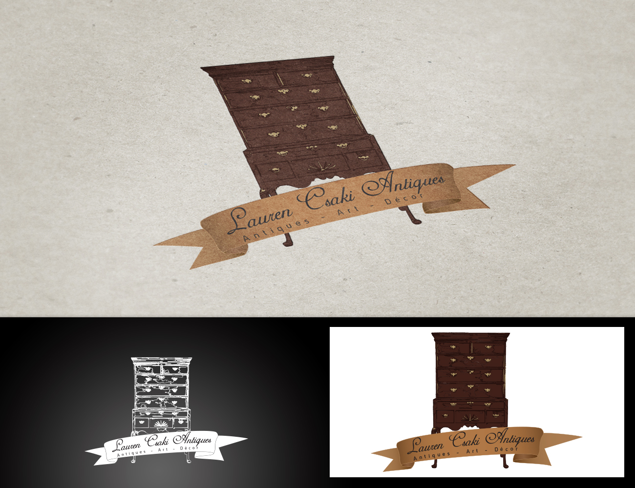 Logo Design by WAVE d3sign for Lauren Csaki Antiques | Design #3564267