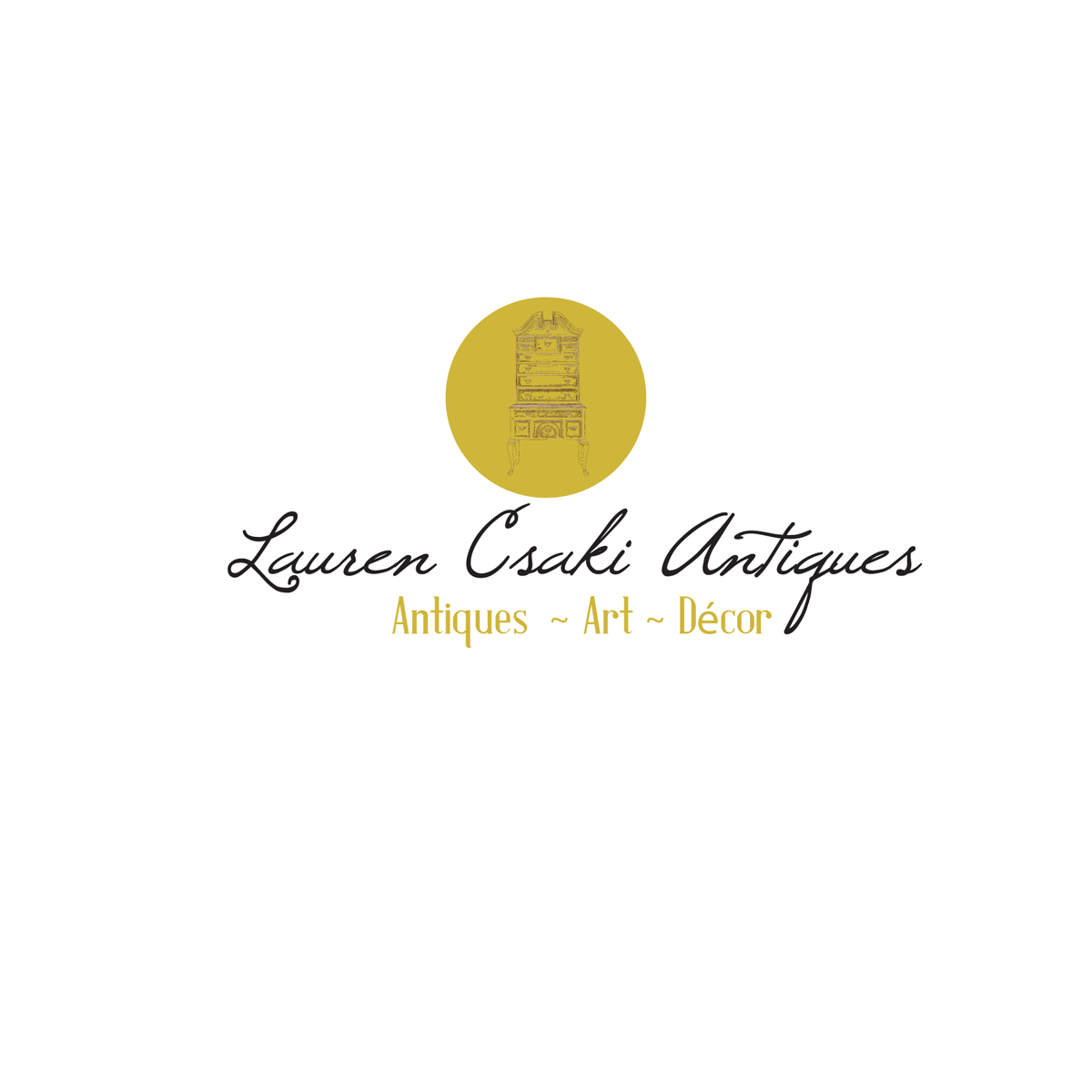Logo Design by Venus L. Penaflor for Lauren Csaki Antiques | Design #3545640