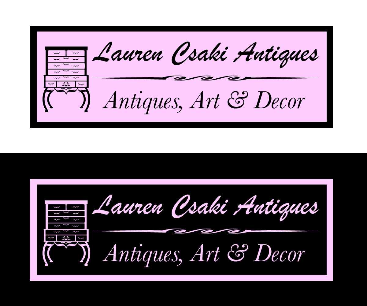 Logo Design by Designs by Laurie Brown for Lauren Csaki Antiques | Design #3599414