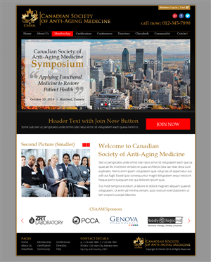 Web Design by Nelsur for Canadian Anti-aging | Design: #3578492