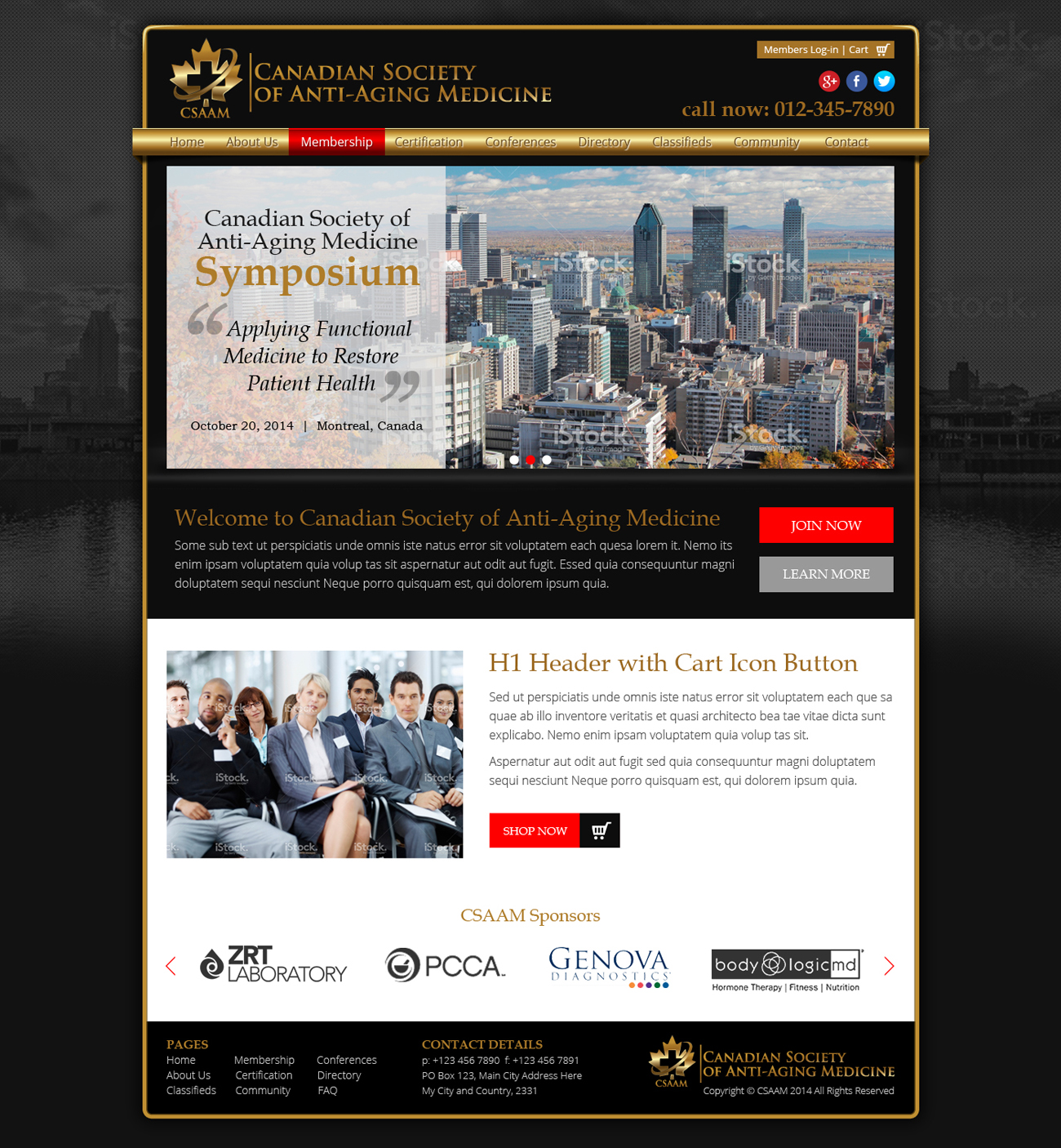 Web Design by Nelsur for Canadian Anti-aging | Design #3593932