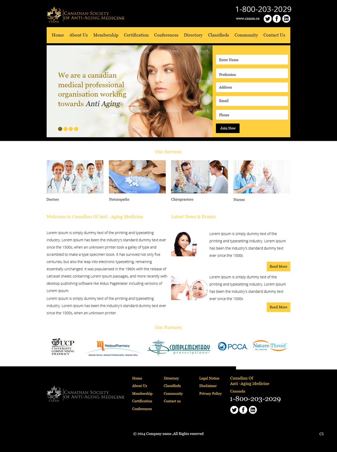 Diseño Web por pb para Canadian Anti-aging | Diseño #3566663