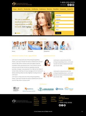 Web Design by pb for Canadian Anti-aging | Design: #3566663