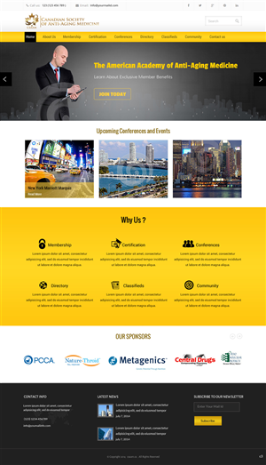 Web Design by pb for Canadian Anti-aging | Design: #3566664