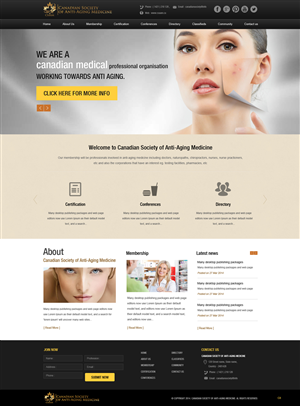Web Design by pb for Canadian Anti-aging | Design: #3566665