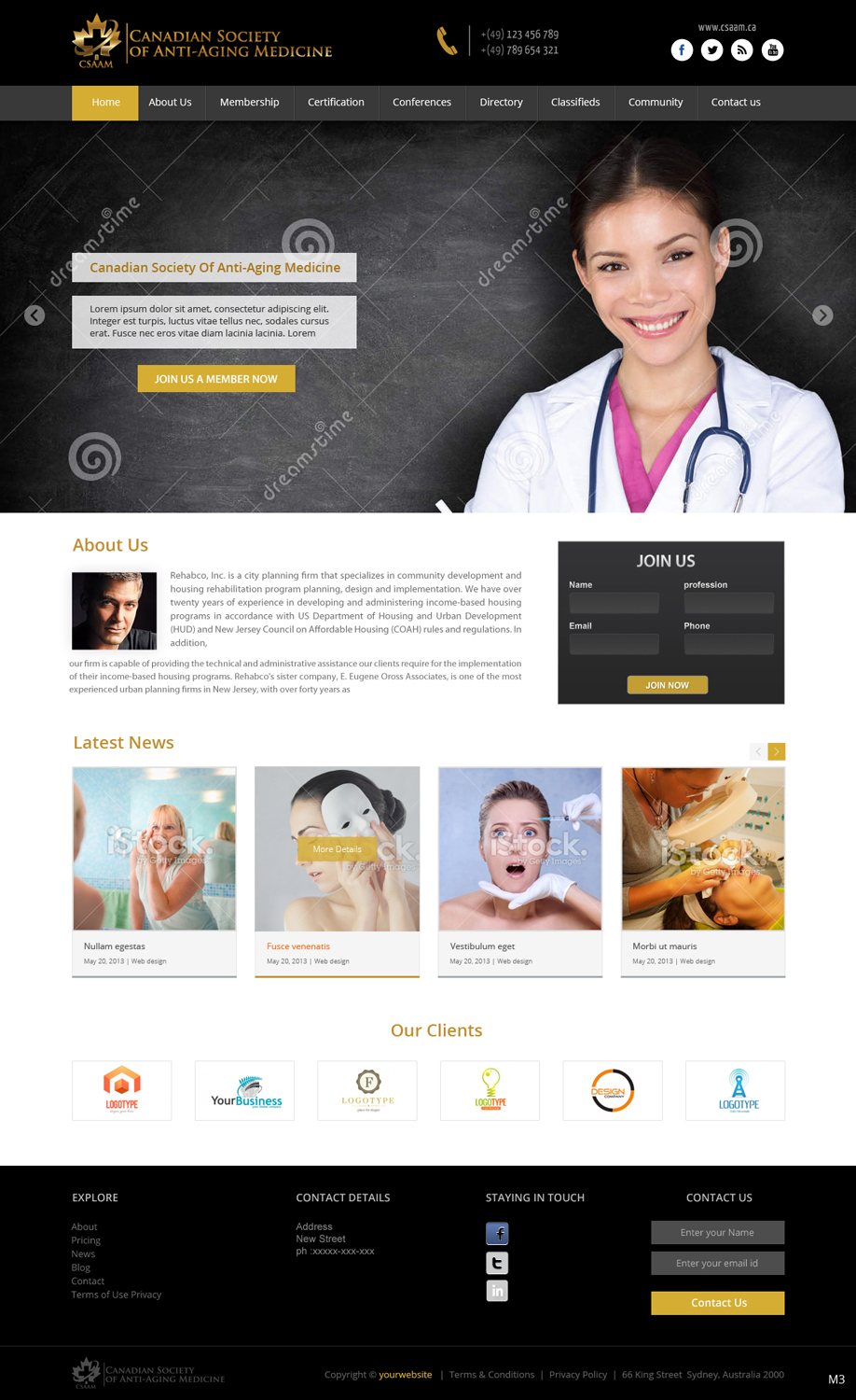 Diseño Web por pb para Canadian Anti-aging | Diseño #3568395