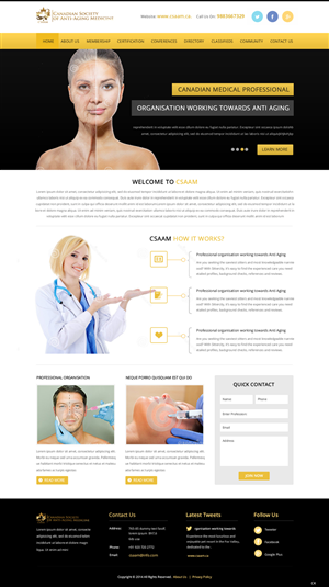 Web Design by pb for Canadian Anti-aging | Design: #3568417