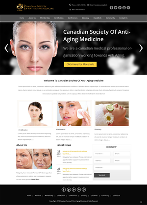 Web Design by pb for Canadian Anti-aging | Design: #3568429
