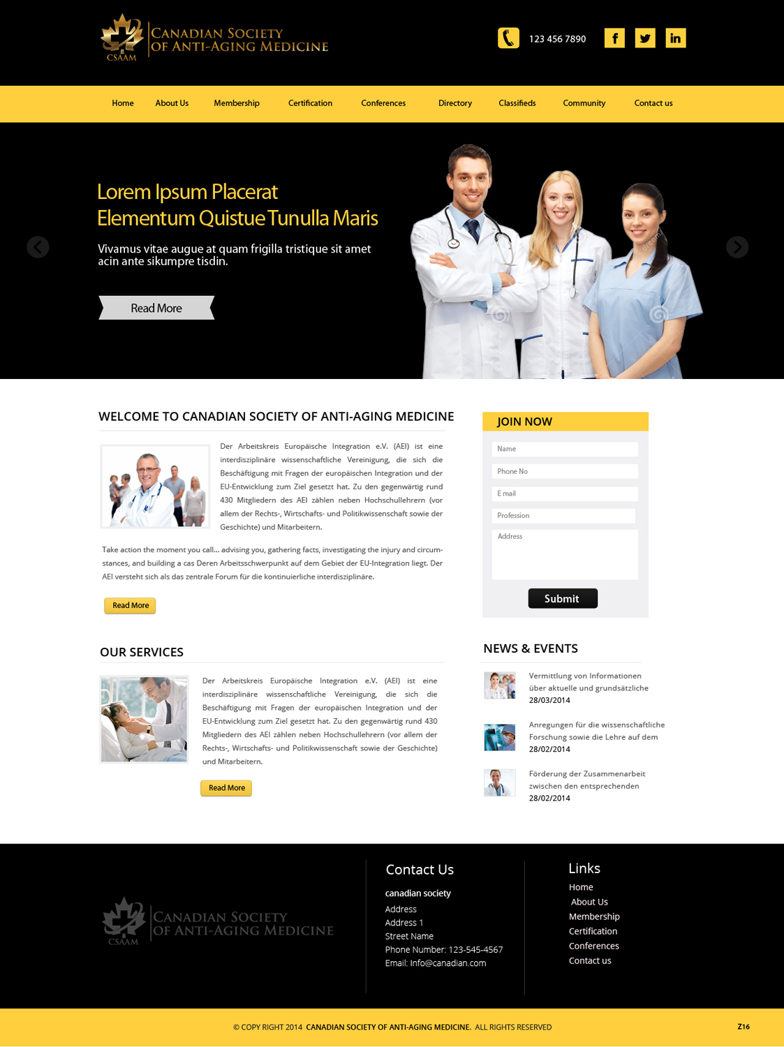 Diseño Web por pb para Canadian Anti-aging | Diseño #3568447