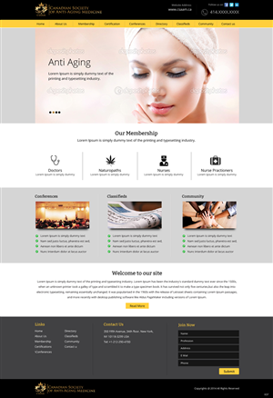 Web Design by pb for Canadian Anti-aging | Design: #3568454