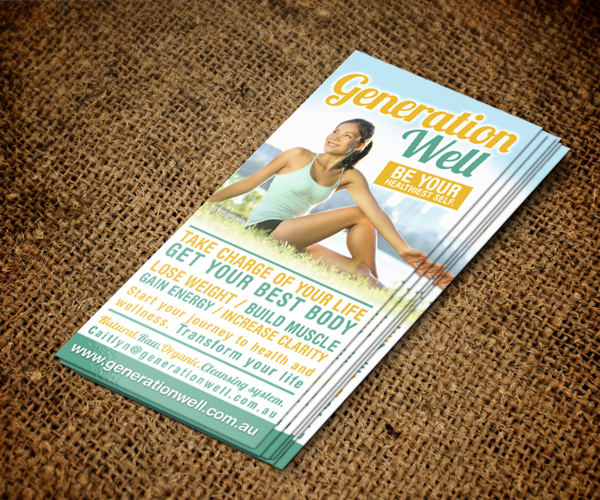 Flyer Design by jeffdefy for Generation Well | Design #3577844
