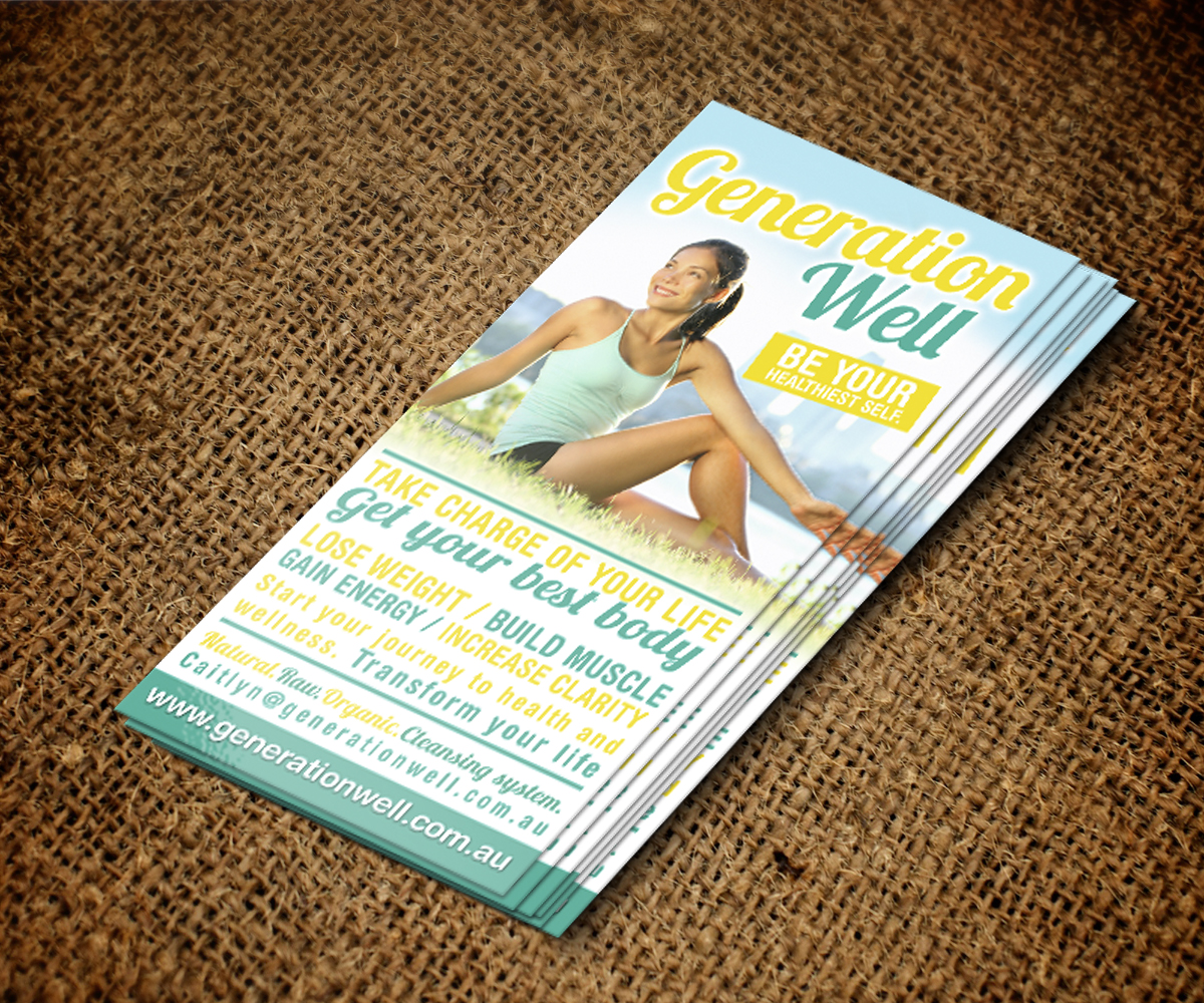 Flyer-Design von jeffdefy für Generation Well | Design #3585224