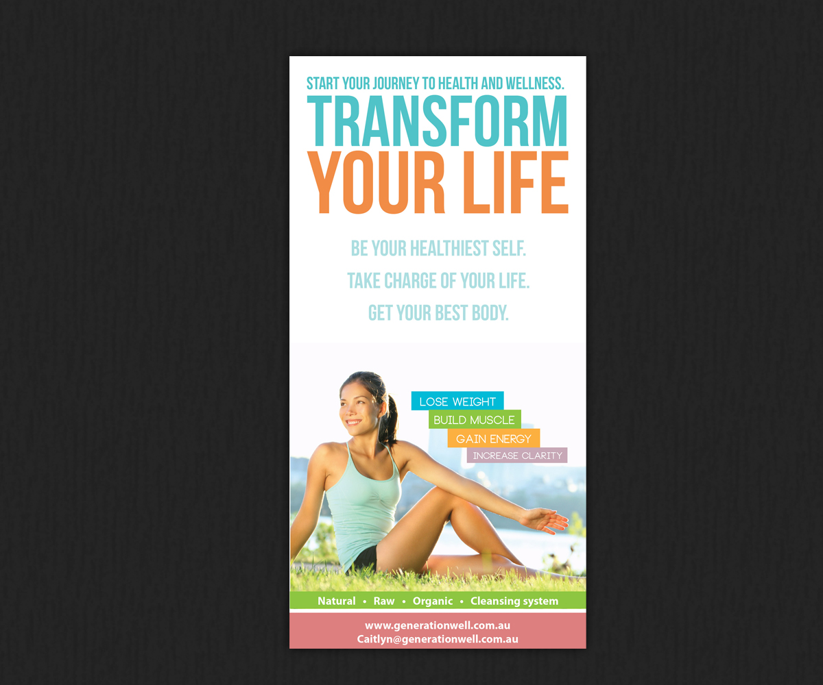 Flyer Design by Svetlin Angelov for Generation Well | Design #3574783