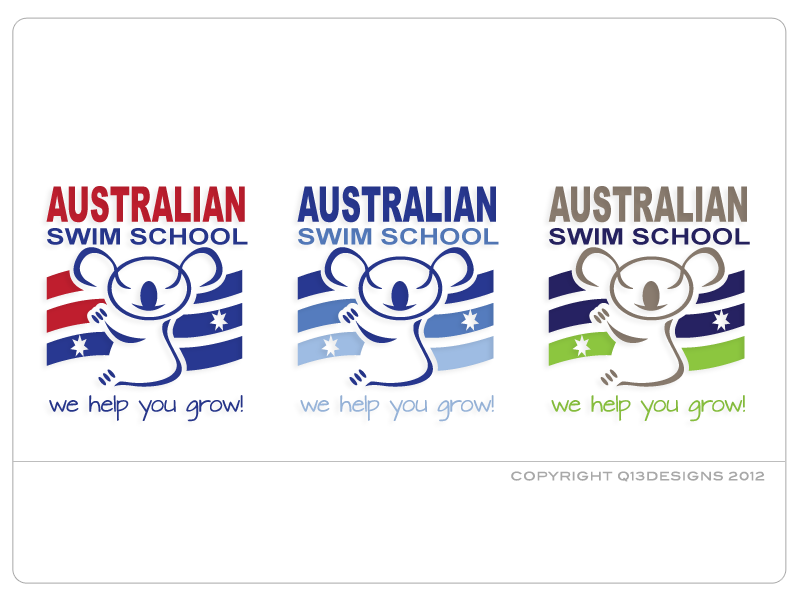 Logo Design by Suzie Q - Q13Designs.com for Australian Swim Schools Inc | Design #904528