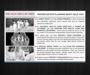 Design de Carte Postale par Anna  pour Mascaro Law Firm | Design : #3553963