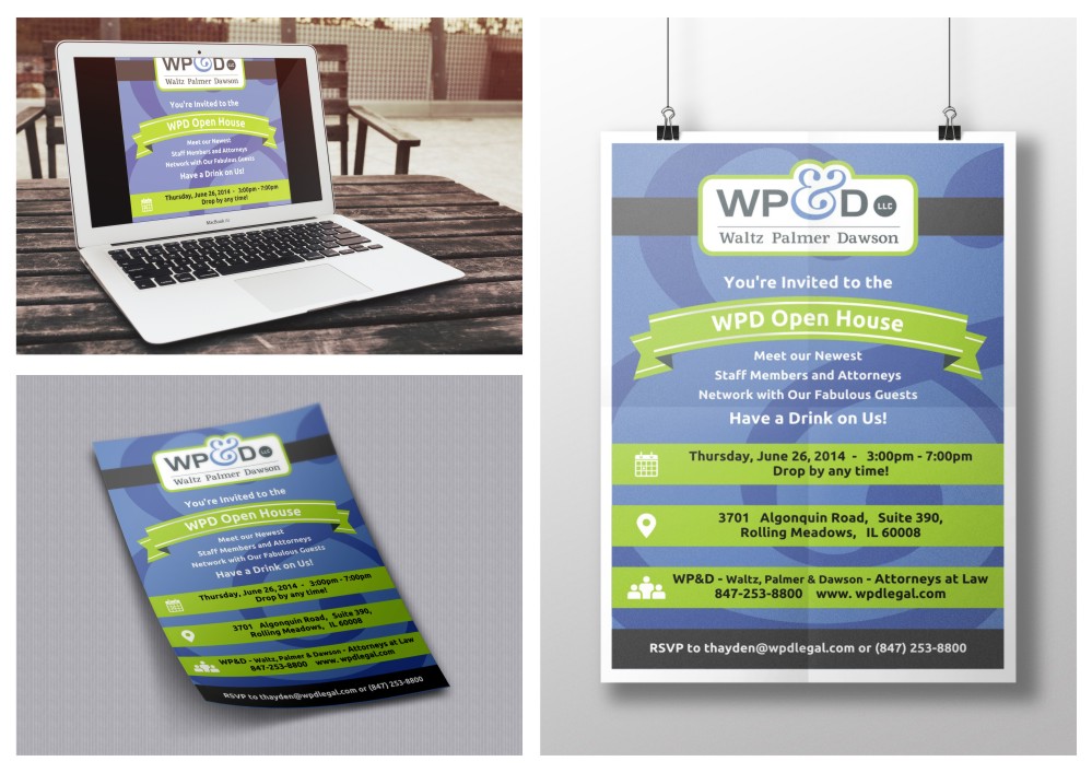 Invitation Design by Amduat Design for Waltz, Palmer & Dawson LLC | Design #3572490
