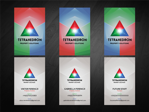Tetrahedron Property Solutions need a business card design | Diseño de Tarjeta de Presentación por diRtY.EMM