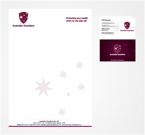 Stationery Design by Priyo Subarkah for Australian Guardians Pty Ltd | Design: #889685