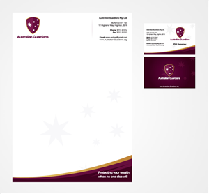 Stationery Design by Priyo Subarkah for Australian Guardians Pty Ltd | Design: #889767