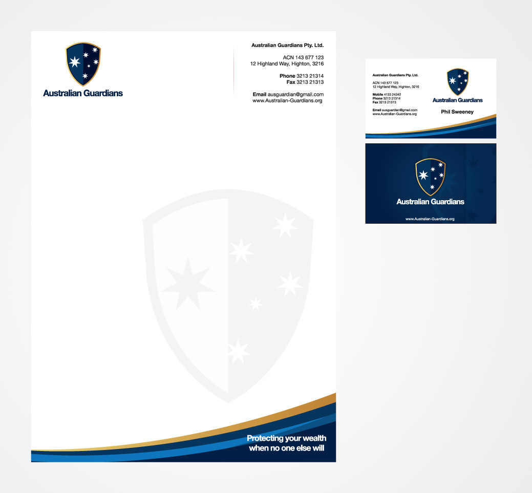 Design de Papeterie par Priyo Subarkah pour Australian Guardians Pty Ltd | Design #891337
