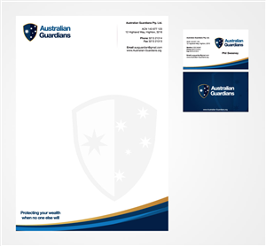 Stationery Design by Priyo Subarkah for Australian Guardians Pty Ltd | Design #892326