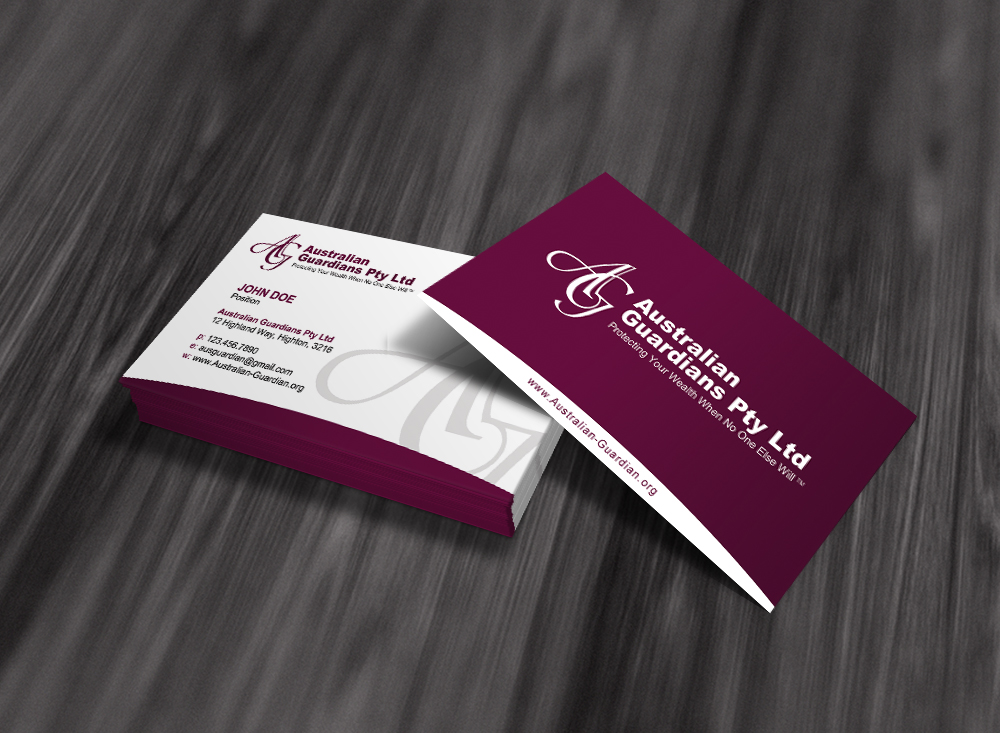 Stationery Design by diRtY.EMM for Australian Guardians Pty Ltd | Design #890461