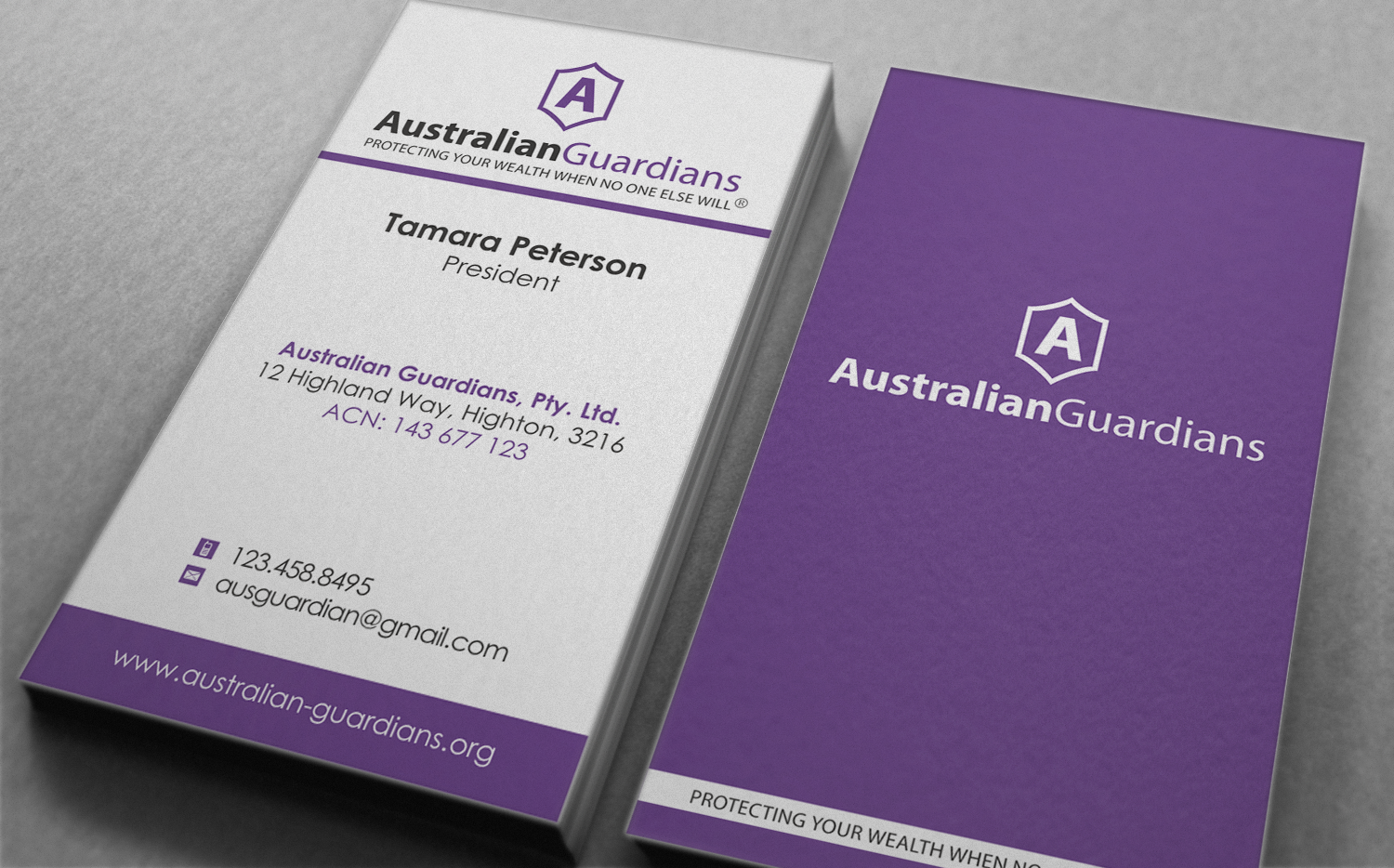 Design de Papeterie par HYPdesign pour Australian Guardians Pty Ltd | Design #889288