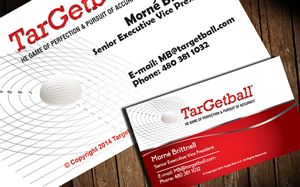 Targetball Business Card Design | Business Card Design by RoobyDesigns