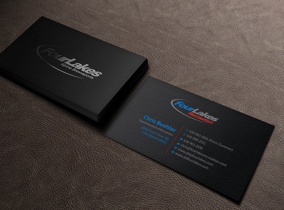 Business Card Design by MediaProductionArt for Four Lakes Recreation | Design: #3575987