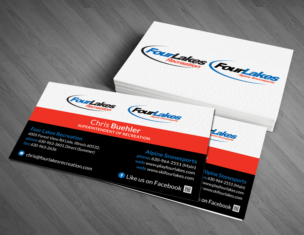 Business Card Design by  Artman for Four Lakes Recreation | Design #3569132