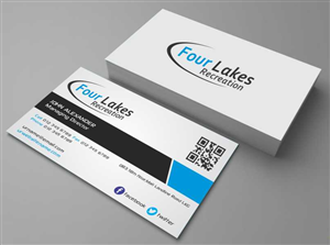 Business Card Design by AwsomeD for Four Lakes Recreation | Design #3555284