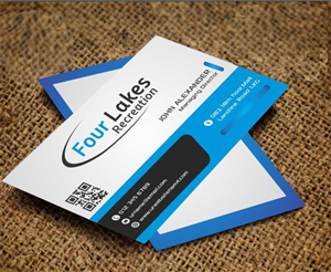 Business Card Design by AwsomeD for Four Lakes Recreation | Design: #3555286