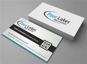 Business Card Design by AwsomeD for Four Lakes Recreation | Design: #3555287