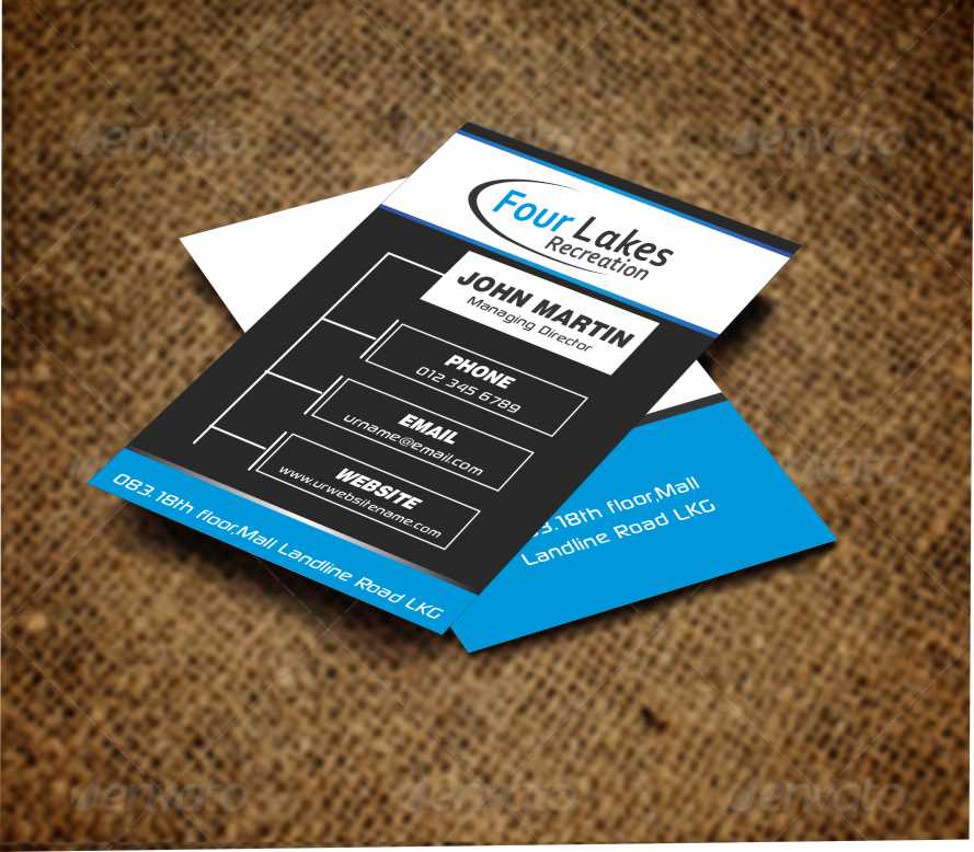 Visitenkarten-Design von AwsomeD für Four Lakes Recreation | Design #3555290