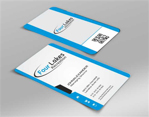 Business Card Design by AwsomeD for Four Lakes Recreation | Design: #3555296