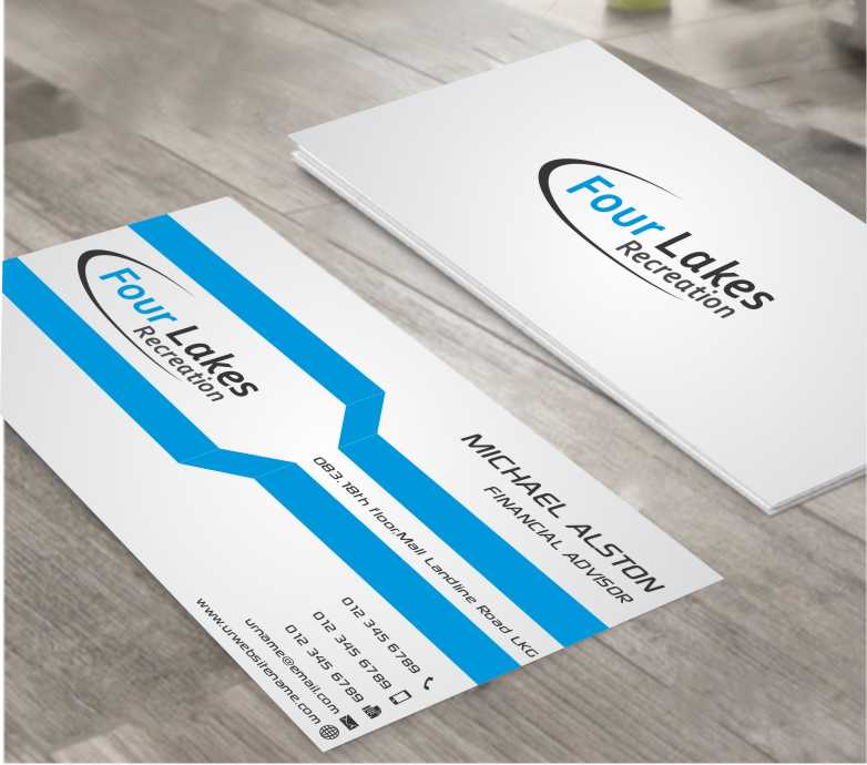 Visitenkarten-Design von AwsomeD für Four Lakes Recreation | Design #3555299