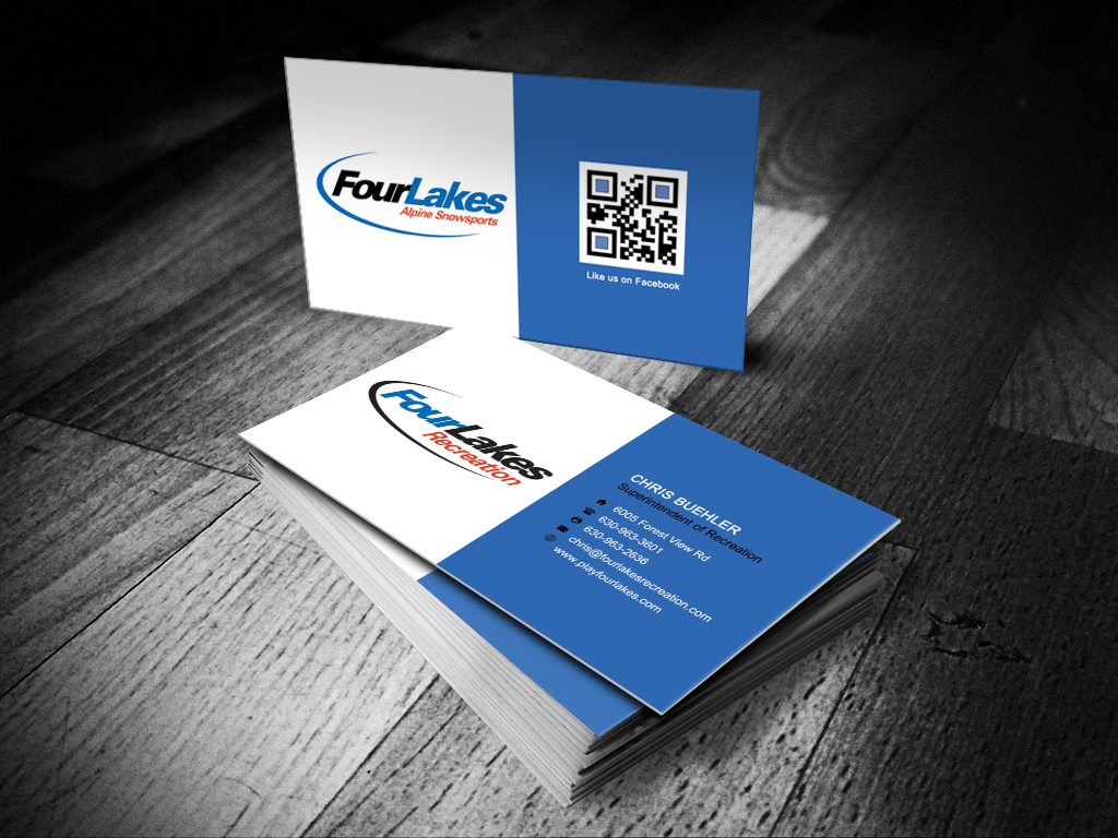 Visitenkarten-Design von Sarah Mathews für Four Lakes Recreation | Design #3552507