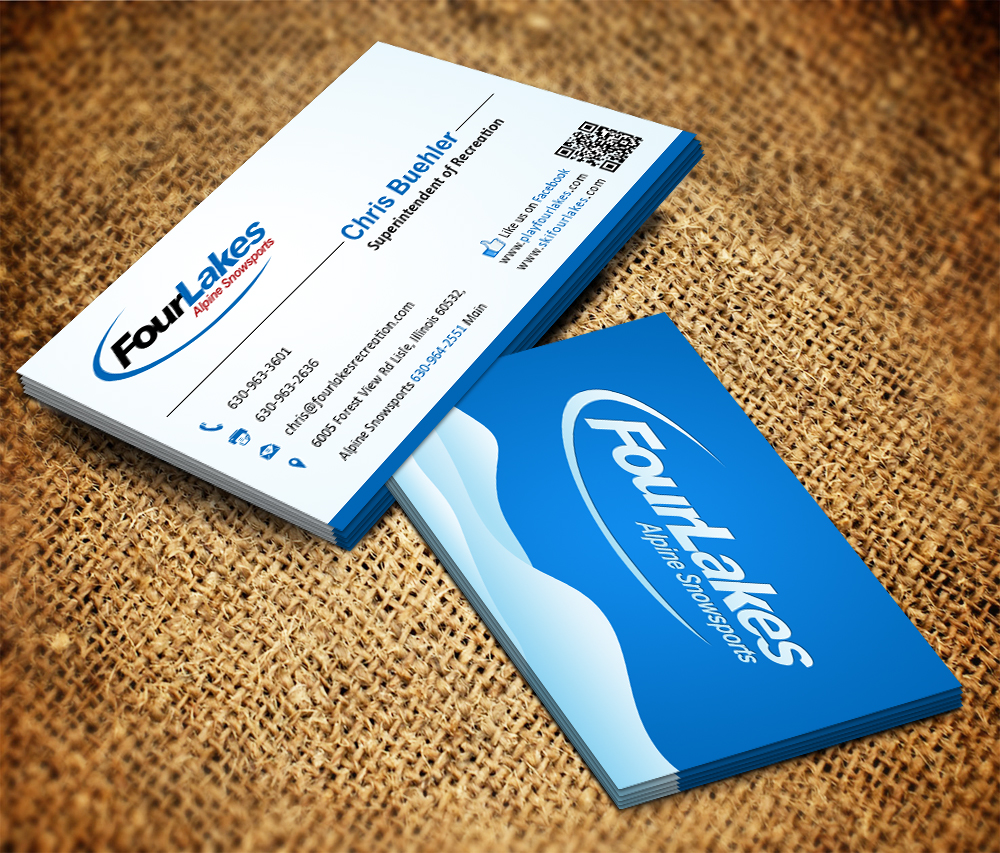 Business Card Design by Owaisias for Four Lakes Recreation | Design #3549997