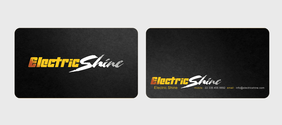 Visitenkarten-Design von jAY!.... für Electric Shine | Design #925980