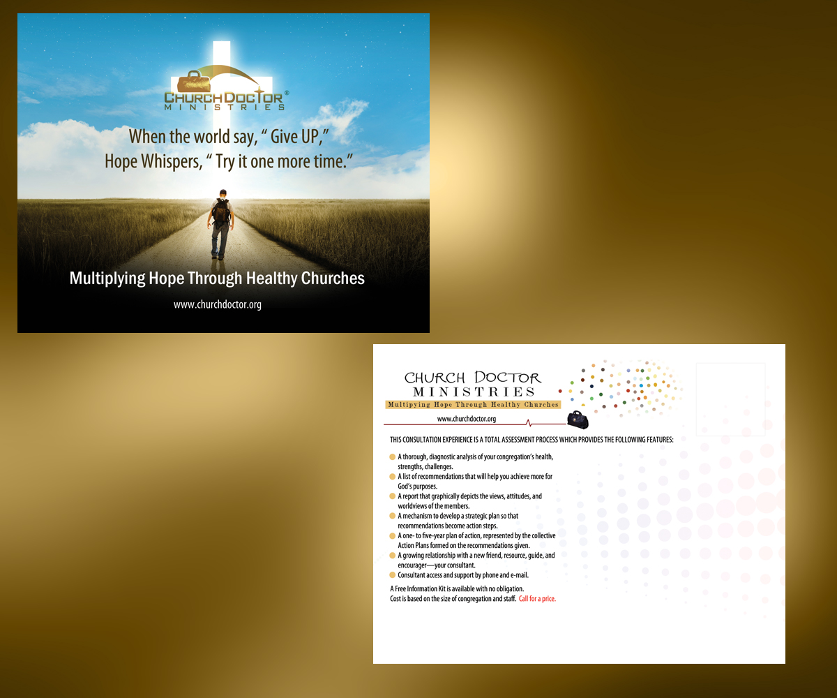 Postcard Design by uk for Church Doctor Ministries | Design #3568340