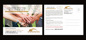 Postkarten-Design von NatPearlDesigns für Church Doctor Ministries | Design: #3567421