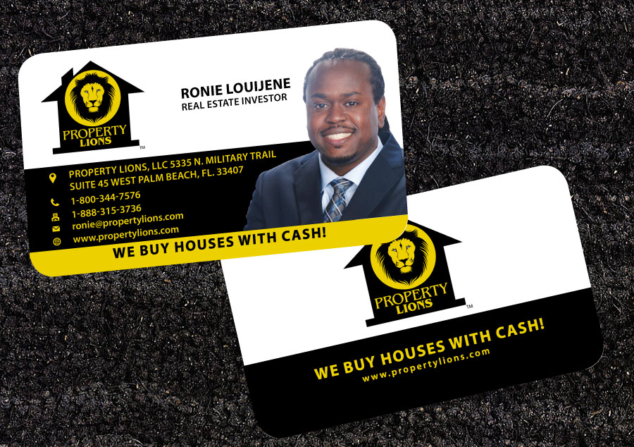 Business Card Design by Elkana Letting for Property Lions | Design #3551141