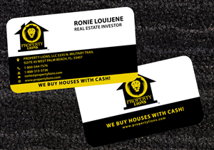 Diseño de Tarjeta de Presentación por Elkana Letting para Property Lions | Diseño: #3551143